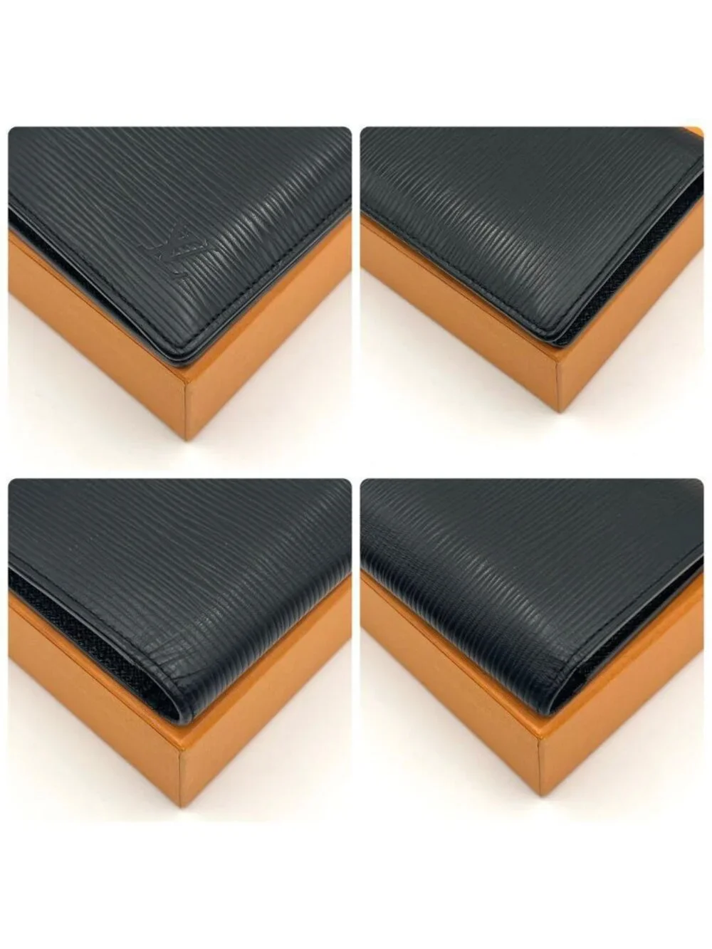 Louis Vuitton Epi Portefeuille Brazza Wallet Black Business